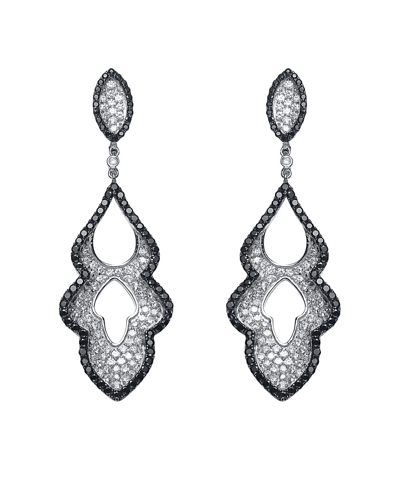 Genevive Silver Cz Earrings