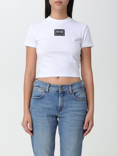 Versace Jeans Couture Logo-patch T-shirt In White
