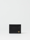 Tod's Credit Card Holder In Leather In Black