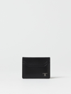 Tod's Credit Card Holder In Leather In Black 1