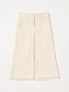 Monnalisa Trousers  Kids In Ecru