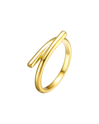 Rachel Glauber 14k Plated Criss Cross Ring