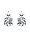 Genevive Silver Clip-on Earrings