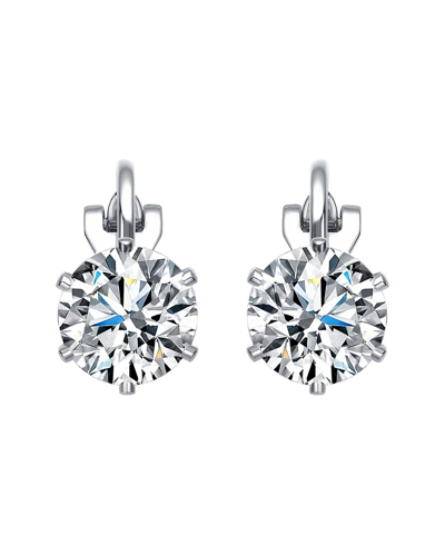Genevive Silver Clip-on Earrings