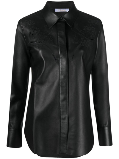 CHLOÉ CHLOÉ LEATHER SHIRT