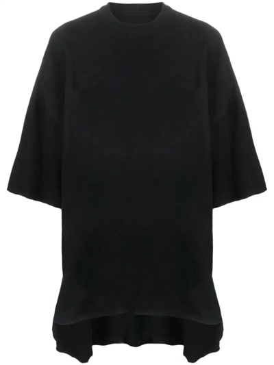 Rick Owens Tommy Cotton T-shirt In Nero