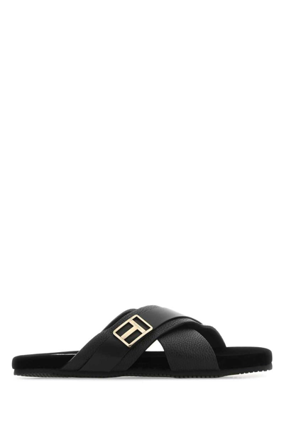 Tom Ford Slippers In Black