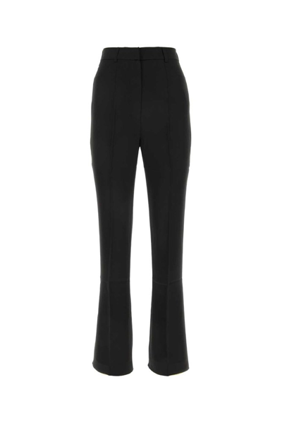 Nanushka High Waist Flared Trousers In Black