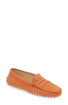 Tod's Women's Gommini Mocassino Leather Penny Loafers In Orange