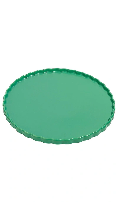 Fazeek Two Ceramic Dinner Plate In Dark Green