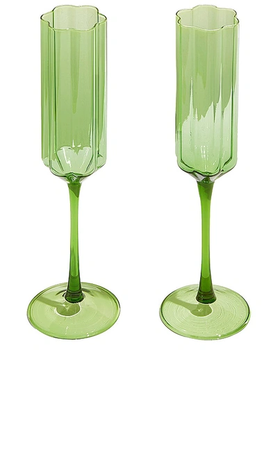 Fazeek Two Wave Flutes In Green