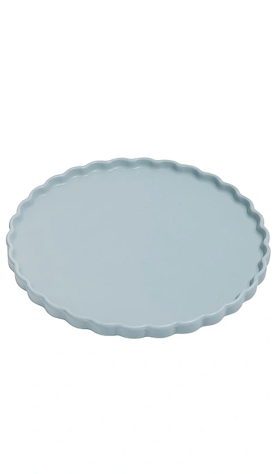 Fazeek Two Ceramic Side Plate In Baby Blue