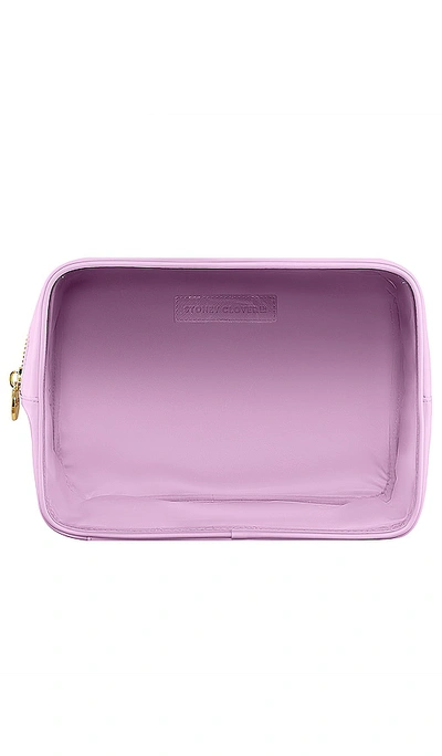 Stoney Clover Lane Clear Front Large Pouch In Grape
