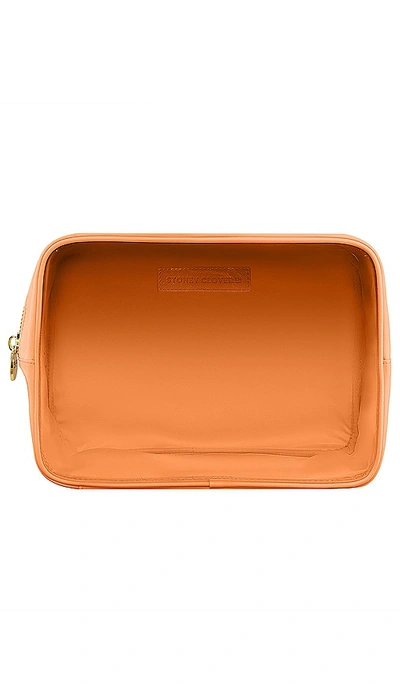 Stoney Clover Lane Clear Front Large Pouch In Peach