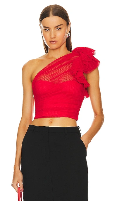 Majorelle Soriya Top In Royal Red