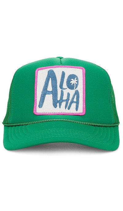Friday Feelin Aloha Hat In Kelly Green