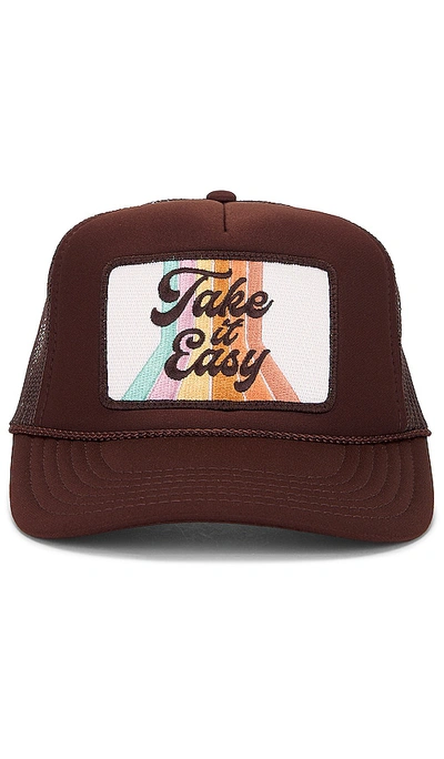 Friday Feelin Take It Easy Hat In Brown