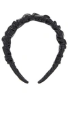 Lele Sadoughi Kelly Faux Leather Headband In Jet