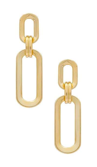 Shashi Oval Drop Earring In Gold