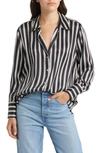 Rails Ledger Stripe Silk Shirt In Melrose Stripe