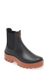 Toni Pons Covent Cuiro Water Rain Boots In Black/ Tan
