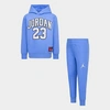 Nike Jordan Little Kids' Jersey Hoodie And Jogger Pants Set In University Blue