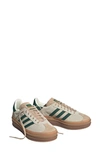 Adidas Originals Adidas Gazelle Bold Platform Sneaker In Cream/ Green/ Magic Beige