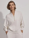 Varley Acadia Half-zip Pullover In White