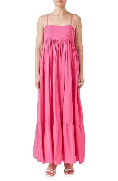 Endless Rose Women's Babydoll Maxi Dress In Fuchsia