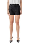 Endless Rose Women's Belted Mini Shorts In Black