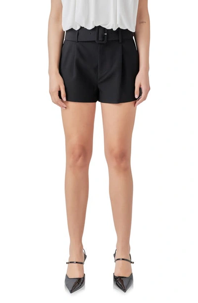 Endless Rose Women's Belted Mini Shorts In Black