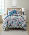 VCNY HOME IVORY COAST DISPERSE PRINT REVERSIBLE QUILT SET COLLECTION