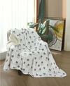 HAPPYCARE TEXTILES ADVANCED WATER RESISTANT PETS PRINT COMFORT THROW COLLECTION
