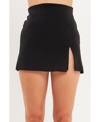 Endless Rose Slit Detail Skort In Black