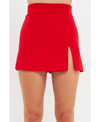 Endless Rose Side Slit Skort In Red
