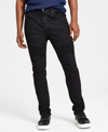 INC INTERNATIONAL CONCEPTS MEN'S SKINNY-FIT BLACK MOTO JEANS, CREATED FOR MACY'S