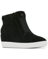 Sorel Out N About Pull On Wedge Womens Solid Man Made Wedge Boots In Black/sea Salt