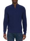 Robert Graham Men's Reisman Quarter-zip Pullover Sweater In Navy