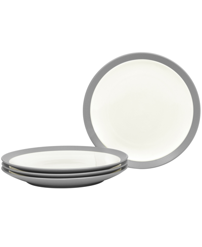 Noritake Colorwave Curve Set Of 4 Salad Plates, 8-1/2" In Slate