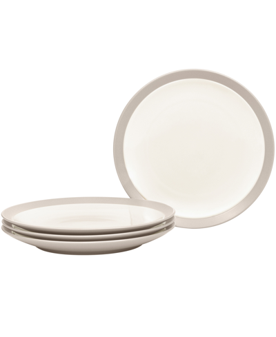 Noritake Colorwave Curve Set Of 4 Salad Plates, 8-1/2" In Sand