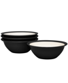 Noritake Colorwave Curve Set Of 4 Soup/cereals, 7", 22 Oz. In Graphite
