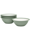 Noritake Colorwave Curve Set Of 4 Soup/cereals, 7", 22 Oz. In Green