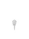 STATEMENT PARIS STERLING SILVER STAIRWAY DIAMOND SINGLE DROP EARRING