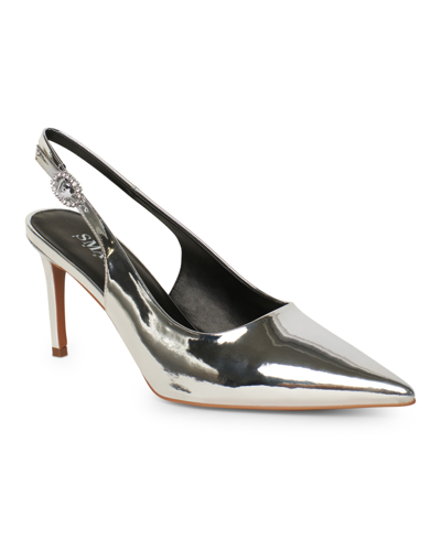 Smash Shoes Women's Dion Buckle Pumps In Silver