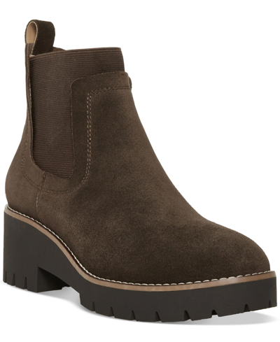 Aqua College Demi Pull-on Waterproof Chelsea Booties, Created For Macy's In Java Suede