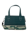 URBAN ORIGINALS AUGUST CROC-EFFECT FAUX LEATHER CROSSBODY BAG