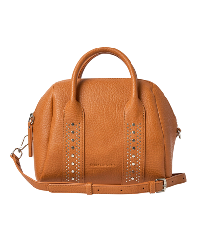 Urban Originals Skylark Faux Leather Bowling Bag Satchel In Tan