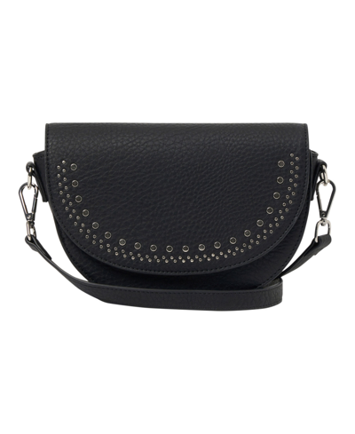 Urban Originals Rocket Faux Leather Crossbody Bag In Black