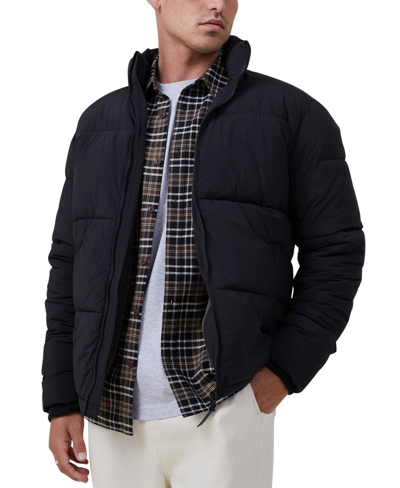 Cotton On Men's Mother Puffer Jacket In Black