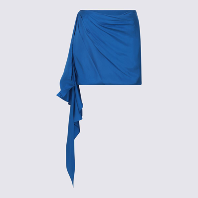Gauge81 Blue Lapis Silk Himeji Mini Skirt